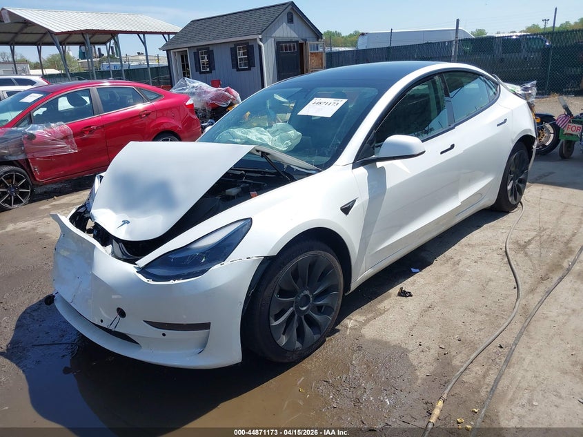 5YJ3E1EB5MF965443 2021 Tesla Model 3 Long Range Dual Motor All-Wheel Drive white