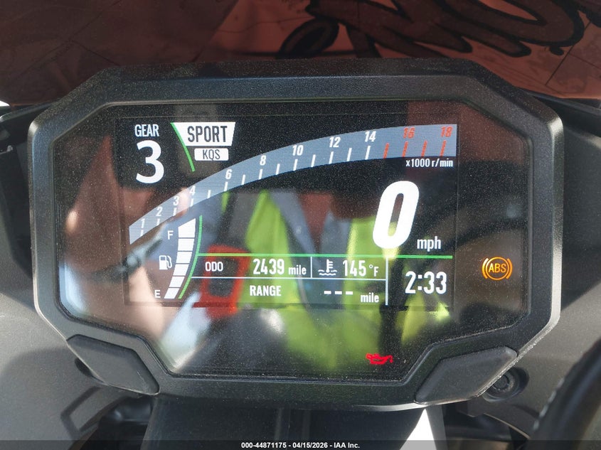2026 Kawasaki Zx636 K VIN: JKBZXJJ18TA038502 Lot: 44871175