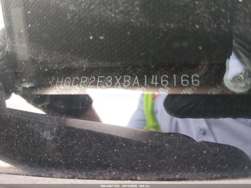 2011 Honda Accord 2.4 Lx VIN: 1HGCP2F3XBA146166 Lot: 44871232