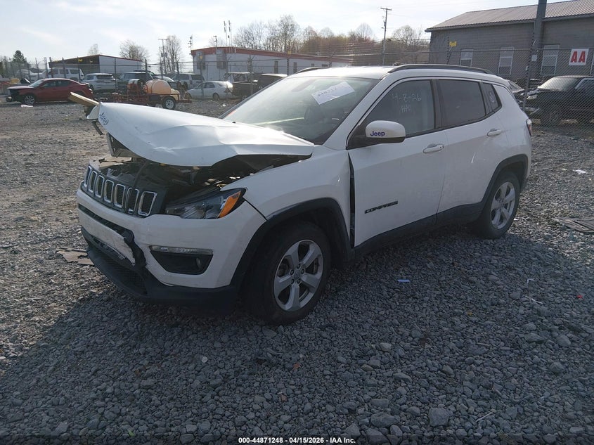 2021 Jeep Compass 2.4 Latitude Fwd White Lot 111044871248 Vin 3C4NJCBB0MT592303
