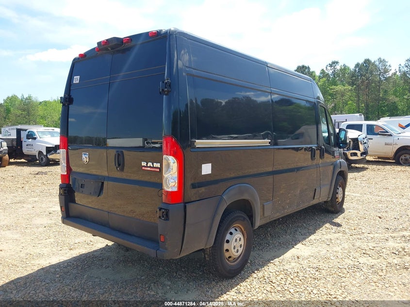 Vin: 3c6trvbgxke514398, lot: 45368615, ram promaster 1500 high roof 136 wb 20194