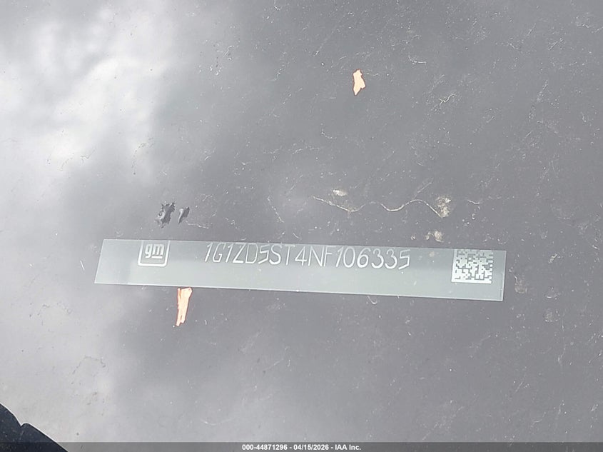 2022 Chevrolet Malibu Lt VIN: 1G1ZD5ST4NF106335 Lot: 44871296