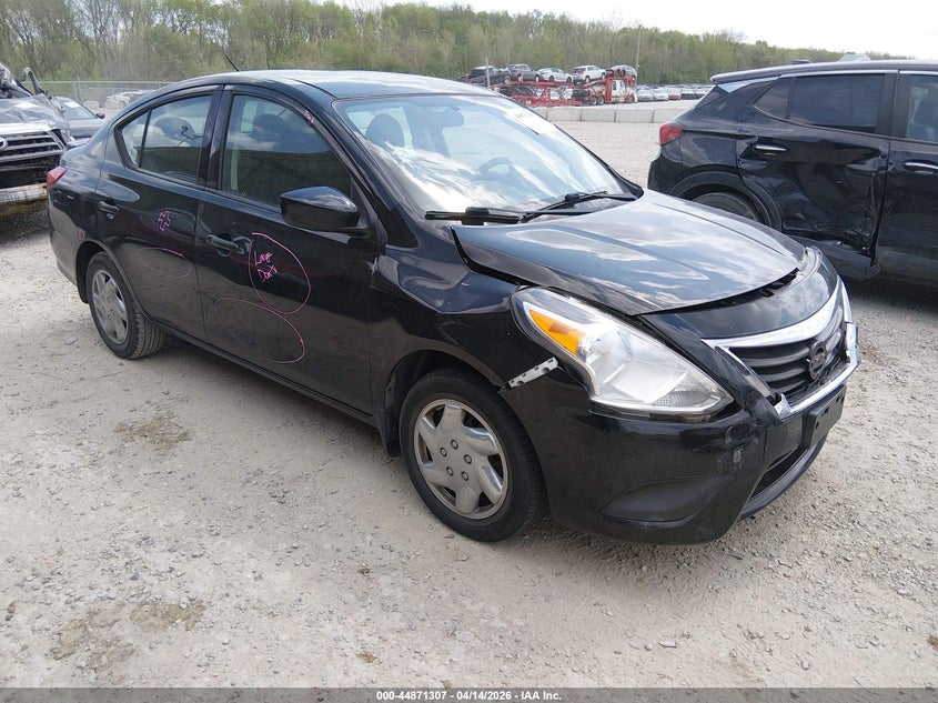 2017 Nissan Versa 1.6 1.6 S+ black Lot 111044871307 Vin 3N1CN7AP9HL891250