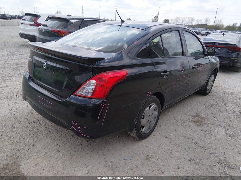 2017 Nissan Versa 1.6 1.6 S+ black Lot 111044871307 Vin 3N1CN7AP9HL891250