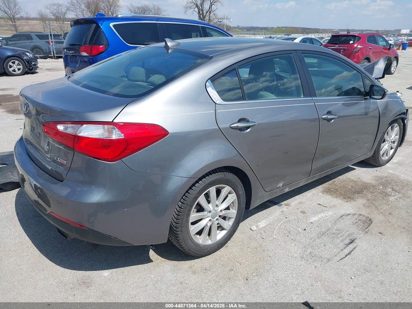2015 Kia Forte 2.0 Ex grey Lot 111044871364 Vin KNAFX4A83F5290146