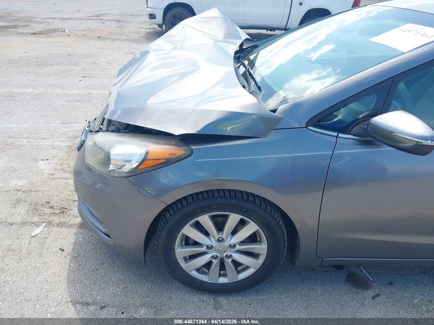 2015 Kia Forte 2.0 Ex grey Lot 111044871364 Vin KNAFX4A83F5290146