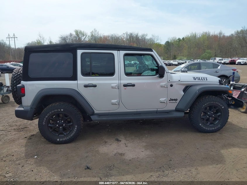 2022 Jeep Wrangler Unlimited Willys 4X4 VIN: 1C4HJXDN1NW272656 Lot: 44871377