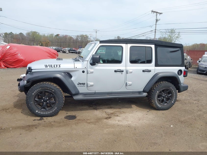 2022 Jeep Wrangler Unlimited Willys 4X4 VIN: 1C4HJXDN1NW272656 Lot: 44871377
