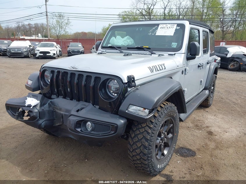 2022 Jeep Wrangler Unlimited Willys 4X4 VIN: 1C4HJXDN1NW272656 Lot: 44871377