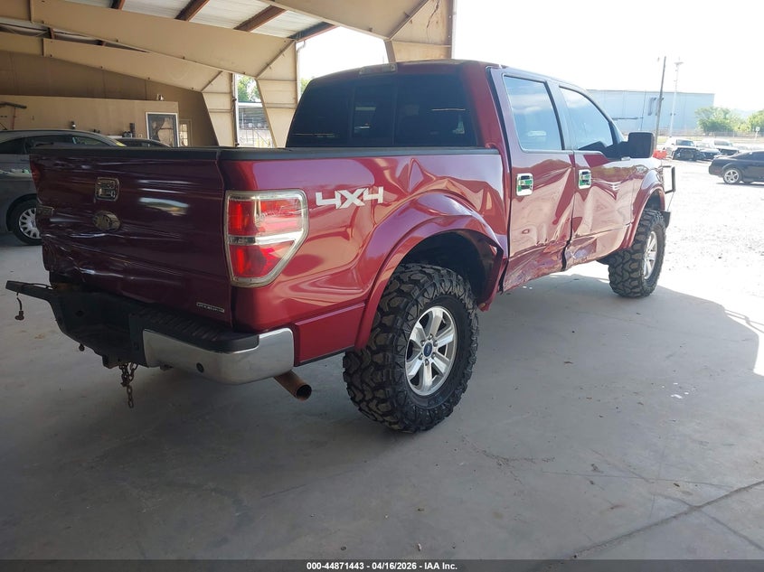 2013 Ford F-150 5.0 Lariat Red Lot 111044871443 Vin 1FTFW1EF9DFB41518