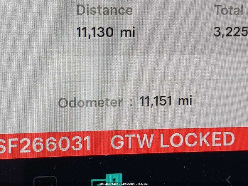 2025 Tesla Model Y Long Range Dual Motor All-Wheel Drive VIN: 7SAYGDEEXSF266031 Lot: 44871487