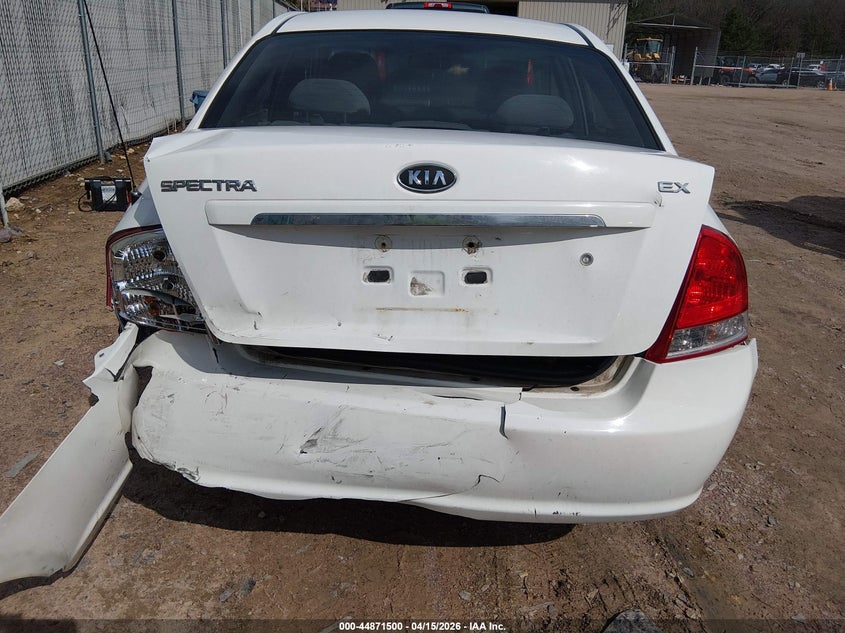 2007 Kia Spectra Ex VIN: KNAFE121075412873 Lot: 44871500