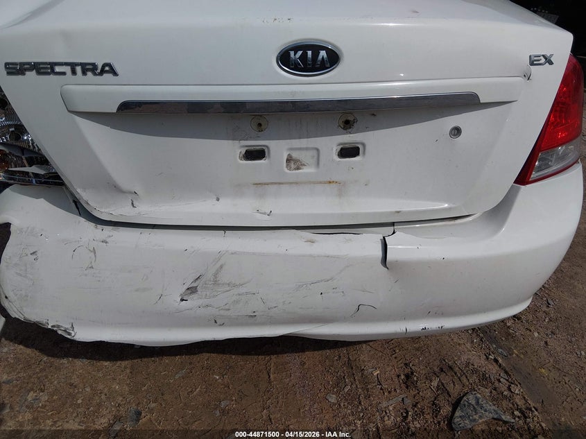 2007 Kia Spectra Ex VIN: KNAFE121075412873 Lot: 44871500