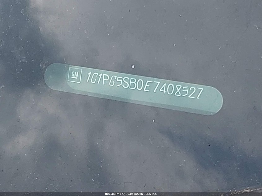 2014 Chevrolet Cruze Ltz VIN: 1G1PG5SB0E7408527 Lot: 44871677