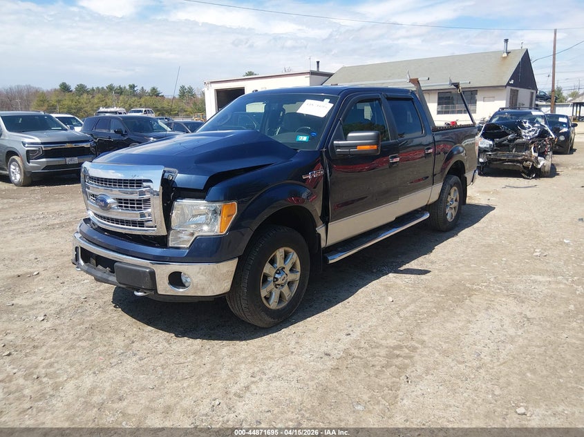 2013 Ford F-150 5.0 Xlt blue Lot 111044871695 Vin 1FTFW1EF4DKD44839