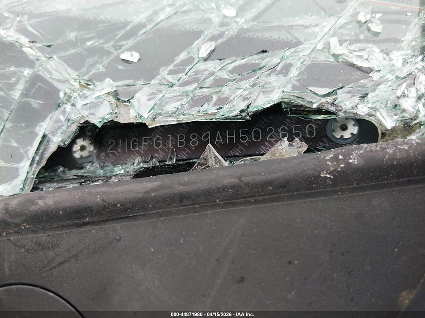 2010 Honda Civic Ex VIN: 2HGFG1B89AH502650 Lot: 44871980