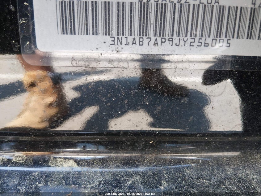 2018 Nissan Sentra Sv VIN: 3N1AB7AP9JY256005 Lot: 44872023