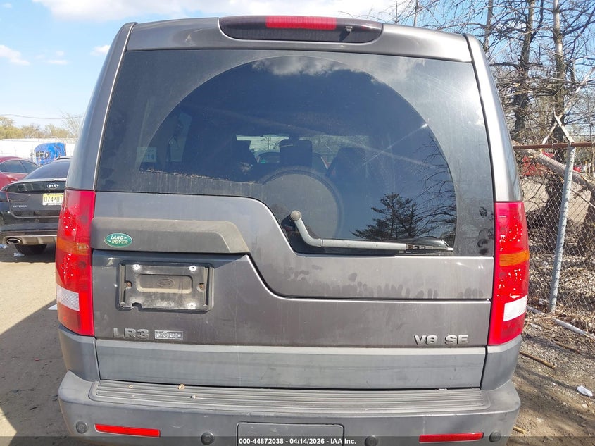 2006 Land Rover Lr3 V8 Se VIN: SALAE25486A384795 Lot: 44872038