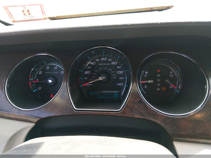 2010 Ford Taurus Sel VIN: 1FAHP2HW6AG159798 Lot: 44872060