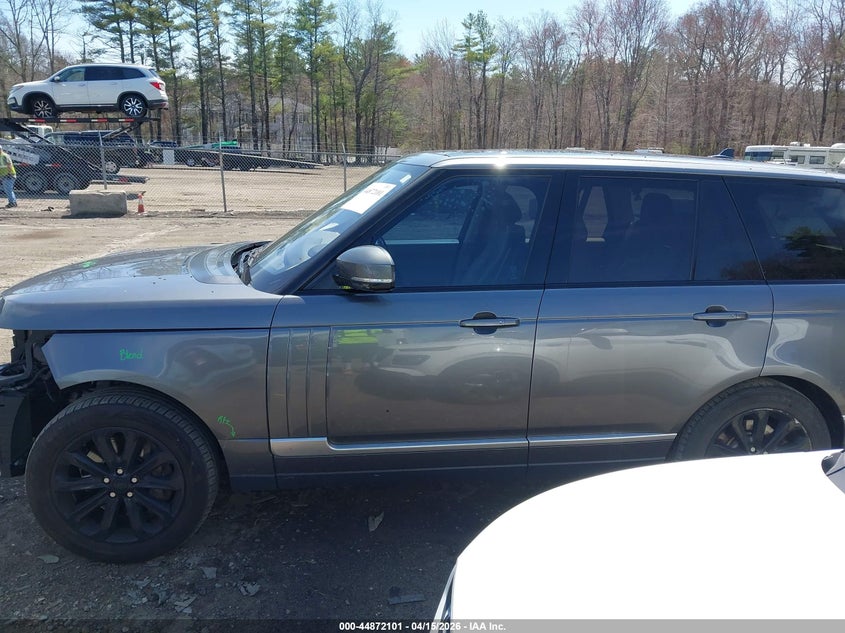 2016 Land Rover Range Rover 3.0L V6 Supercharged Hse VIN: SALGS2VF2GA270989 Lot: 44872101