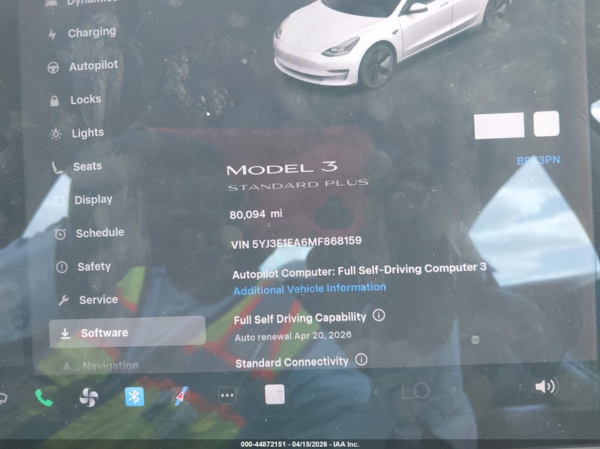 2021 Tesla Model 3 Standard Range Plus Rear-Wheel Drive VIN: 5YJ3E1EA6MF868159 Lot: 44872151