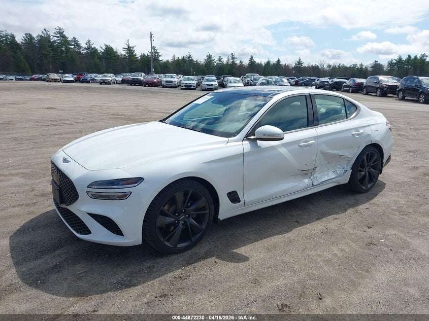 Vin: kmtg34ta2pu109291, lot: 45369561, genesis g70 2.0t awd 20232