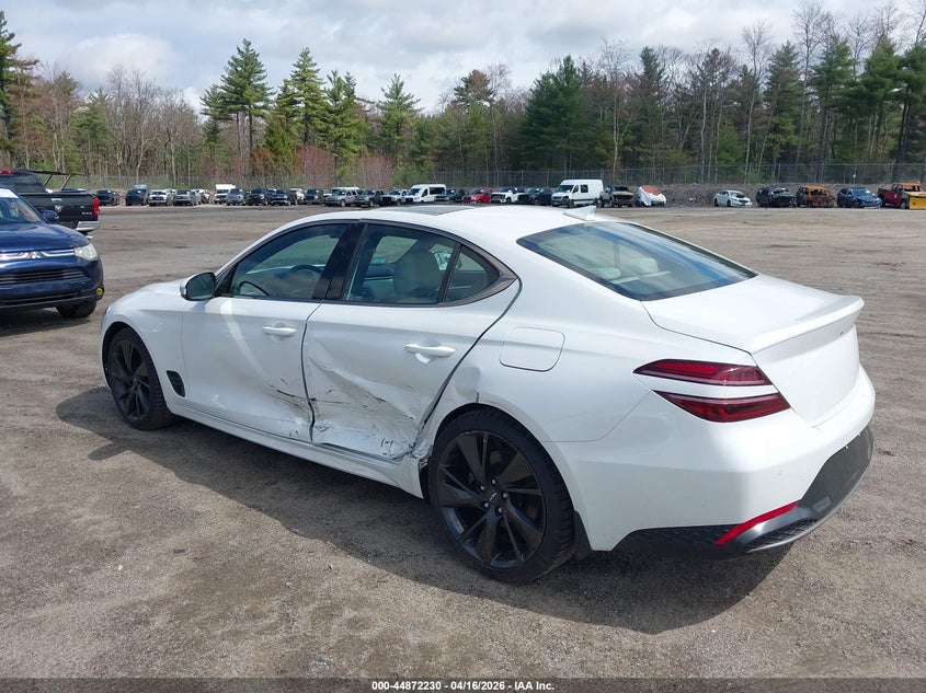 Vin: kmtg34ta2pu109291, lot: 45369561, genesis g70 2.0t awd 20233