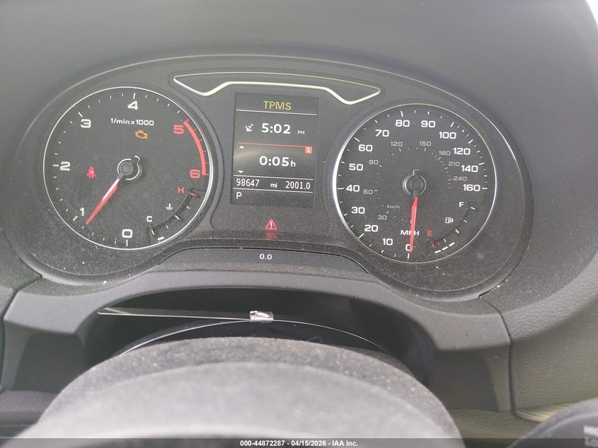 2015 Audi A3 2.0 Tdi Premium VIN: WAUCJGFF0F1055787 Lot: 44872287