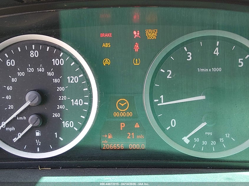 2007 BMW 530I VIN: WBANE73567CM49874 Lot: 44872315