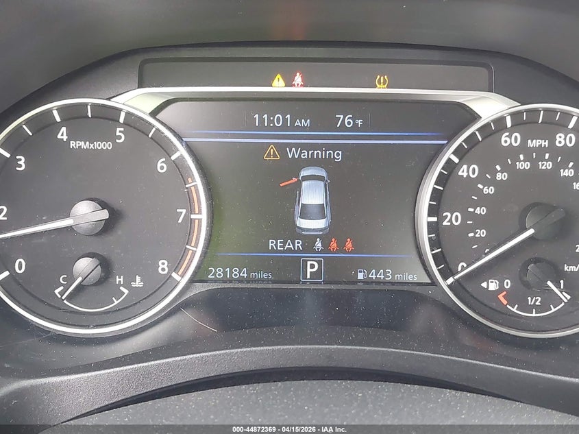 2025 Nissan Altima Sv Fwd VIN: 1N4BL4DV2SN307890 Lot: 44872369