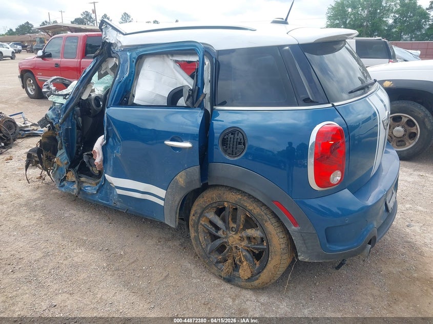 Vin: wmwzc3c57cwm26290, lot: 45369711, mini cooper s countryman 20123
