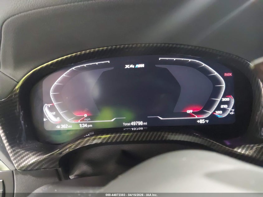 2021 BMW X4 M VIN: 5YMUJ0C0XM9H16801 Lot: 44872383