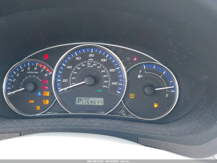 2010 Subaru Forester 2.5X VIN: JF2SH6AC3AH752907 Lot: 44872433