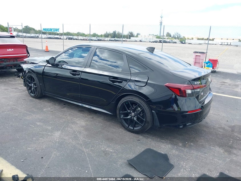 2025 Honda Civic 2.0 Sport black Lot 111044872464 Vin 2HGFE2F59SH593397