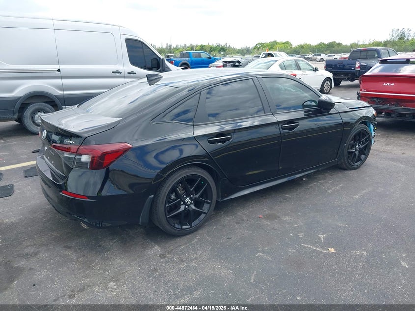 2025 Honda Civic 2.0 Sport black Lot 111044872464 Vin 2HGFE2F59SH593397