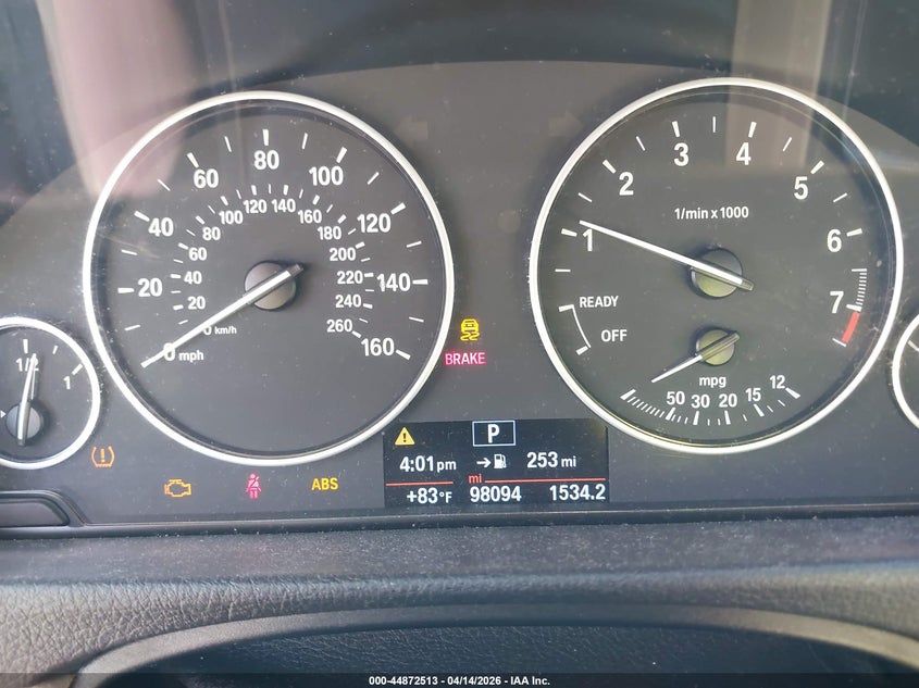 2016 BMW 320I xDrive VIN: WBA8E5G52GNT41591 Lot: 44872513