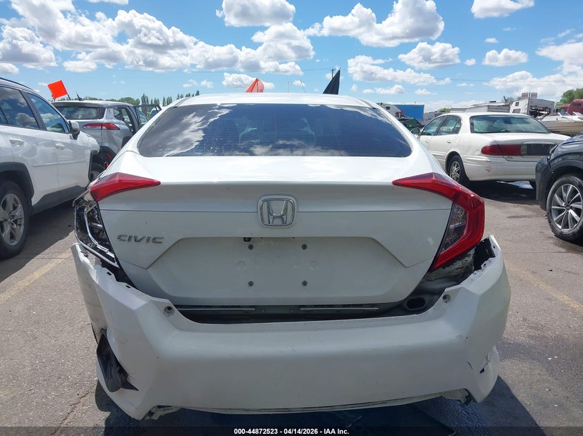 2019 Honda Civic 2.0 Lx White Lot 111044872523 Vin 19XFC2F61KE005162