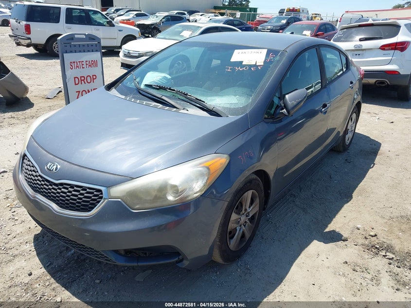 2016 Kia Forte 1.8 Lx grey Lot 111044872581 Vin KNAFK4A69G5586822