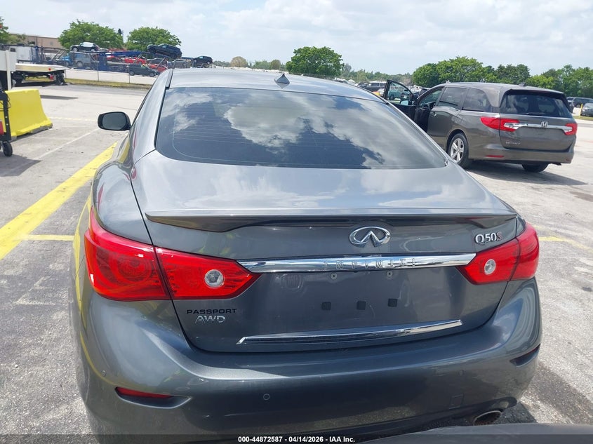 2016 Infiniti Q50 3.0T Red Sport 400 VIN: JN1FV7ARXGM451041 Lot: 44872587