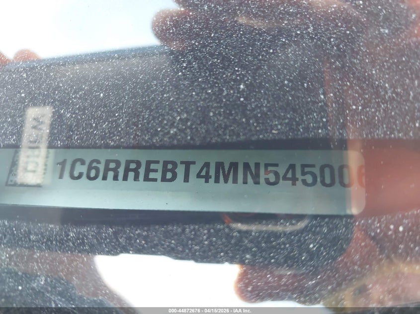 2021 Ram 1500 Big Horn 4X2 6'4 Box VIN: 1C6RREBT4MN545006 Lot: 44872676