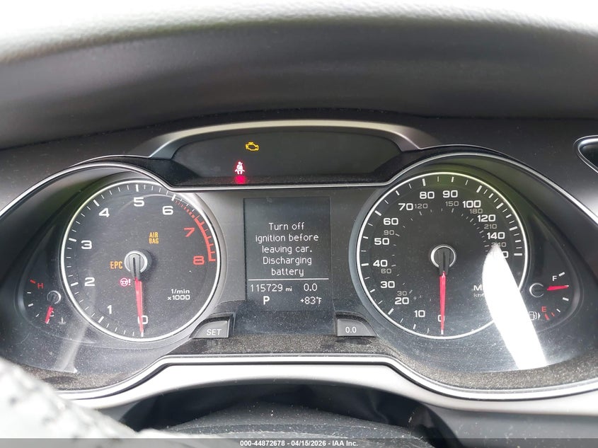 2013 Audi A4 2.0T Premium VIN: WAUBFAFL4DN048427 Lot: 44872678