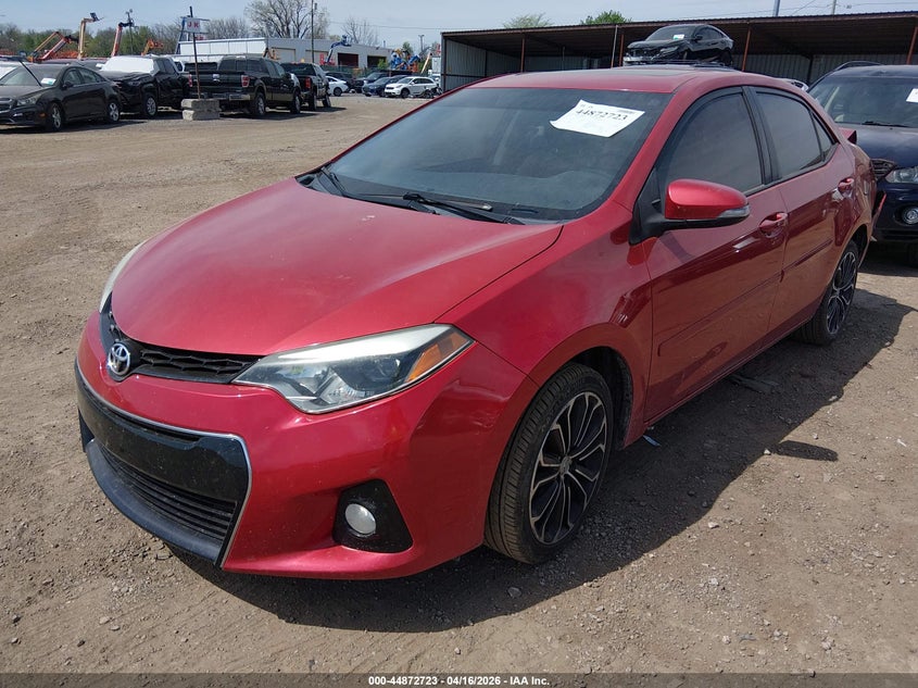 2016 Toyota Corolla S Plus red Lot 111044872723 Vin 5YFBURHE8GP497705