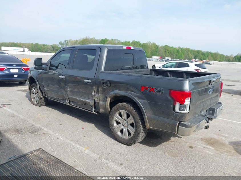 VIN 1FTFW1E10JFD50551 2018 FORD F-150 LARIAT