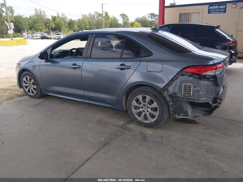 2021 Toyota Corolla Le VIN: JTDEPMAE0MJ189347 Lot: 44872945