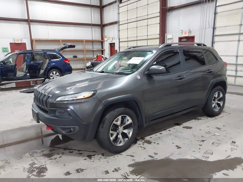 2014 Jeep Cherokee 3.2 Trailhawk grey Lot 111044873059 Vin 1C4PJMBSXEW150204