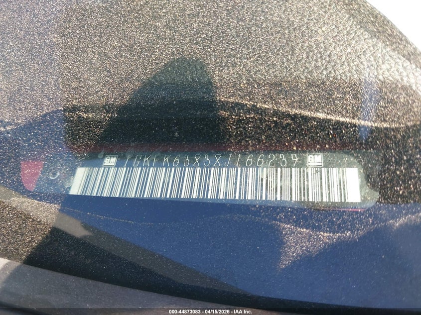 2008 GMC Yukon Denali VIN: 1GKFK63838J166239 Lot: 44873083