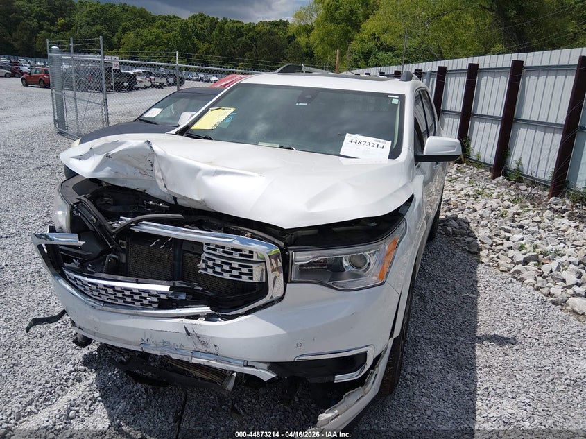 2019 Gmc Acadia 3.6 Denali white Lot 111044873214 Vin 1GKKNXLS2KZ173733