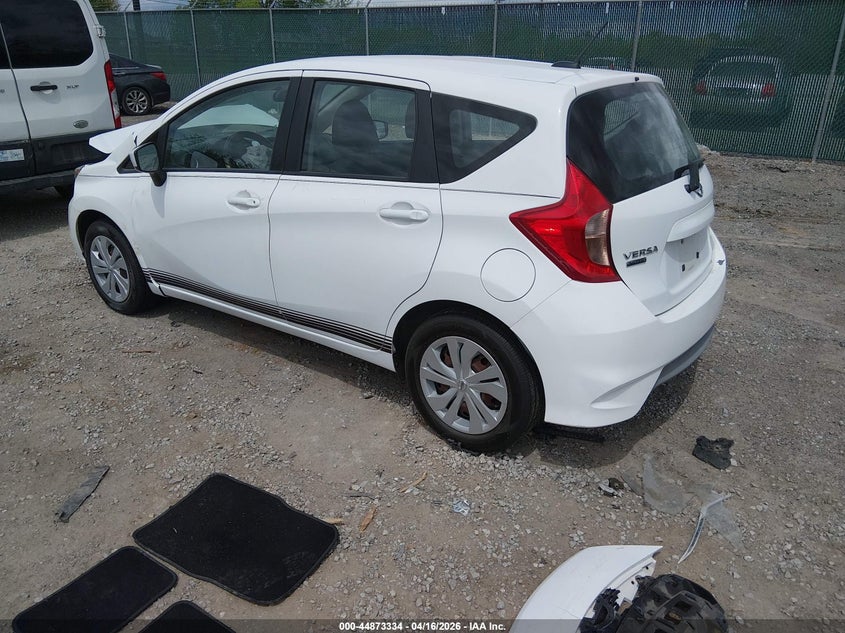 2017 Nissan Versa 1.6 Note Sv white Lot 111044873334 Vin 3N1CE2CPXHL359084