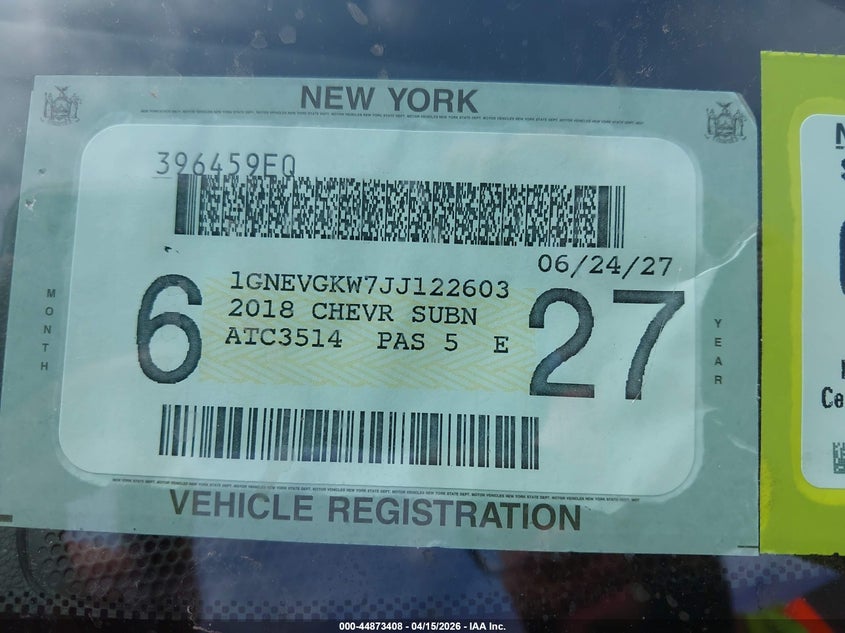 2018 Chevrolet Traverse 1Lt VIN: 1GNEVGKW7JJ122603 Lot: 44873408