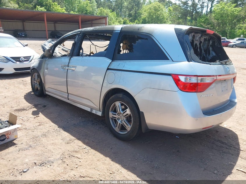2012 Honda Odyssey 3.5 Touring/Touring Elite silver Lot 111044873486 Vin 5FNRL5H90CB078363
